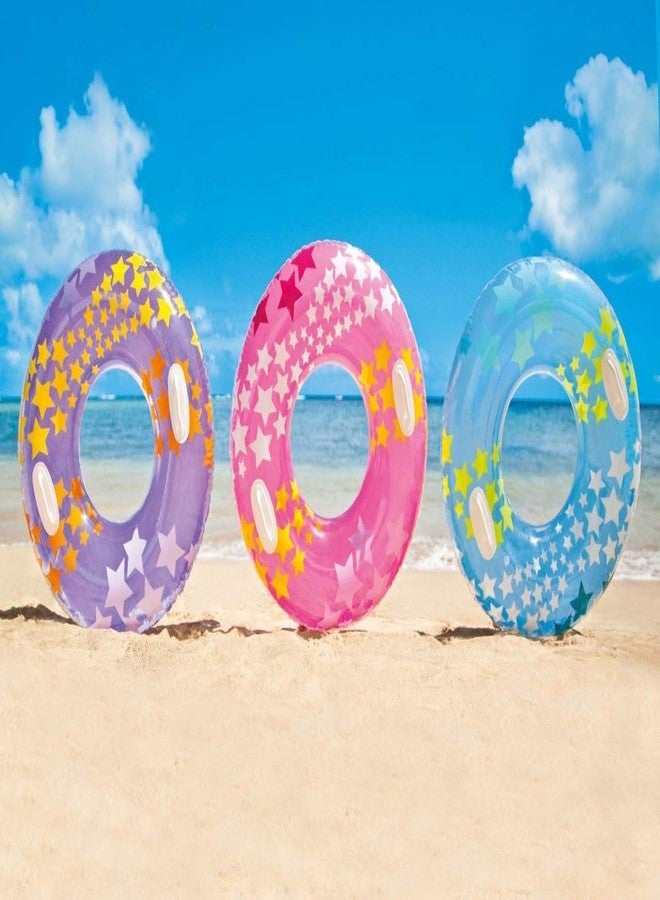 Skyzone Inflatable Designer Swimming Pool Ring Tube for Kids Boys and Girls (Multi-Design,Multi-Color) (91CM) - Image 4